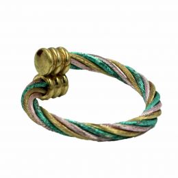 Dick Wicks Twisted Cables Pink/Gold/Green Magnetic RIng